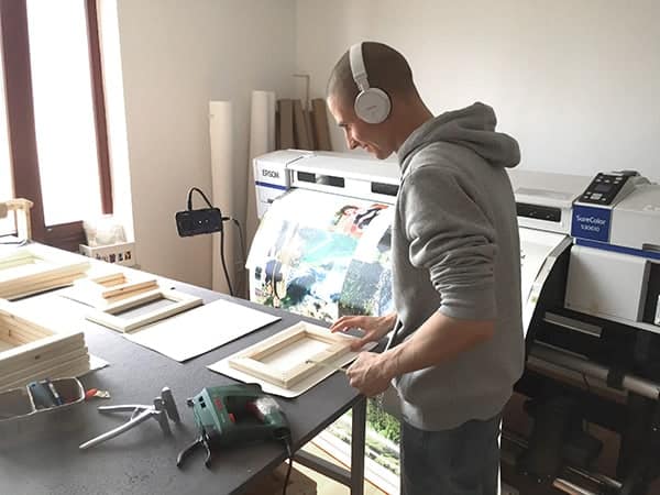 vászonkép vakrámán